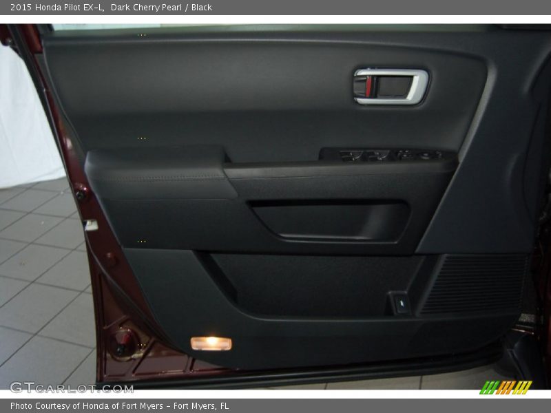 Dark Cherry Pearl / Black 2015 Honda Pilot EX-L