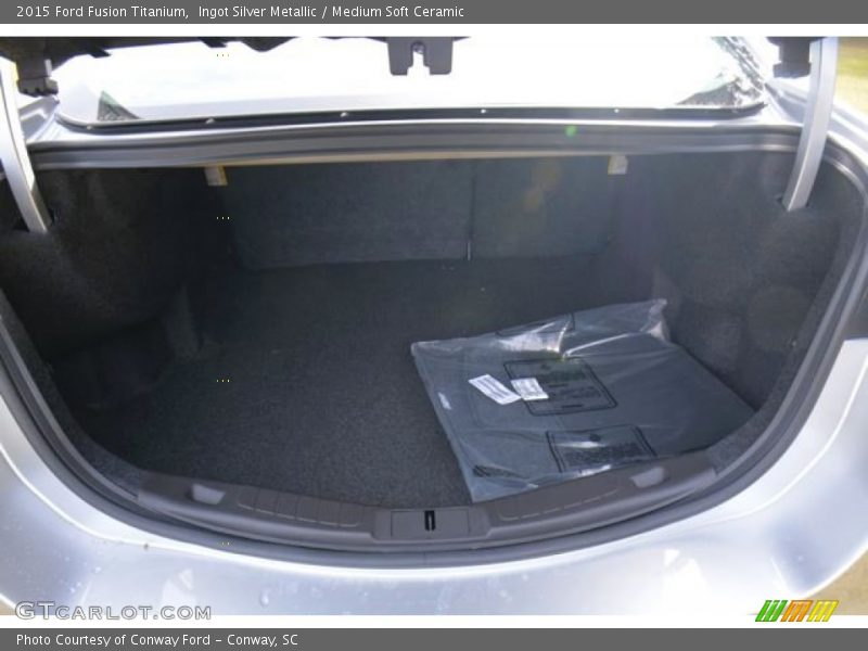 Ingot Silver Metallic / Medium Soft Ceramic 2015 Ford Fusion Titanium