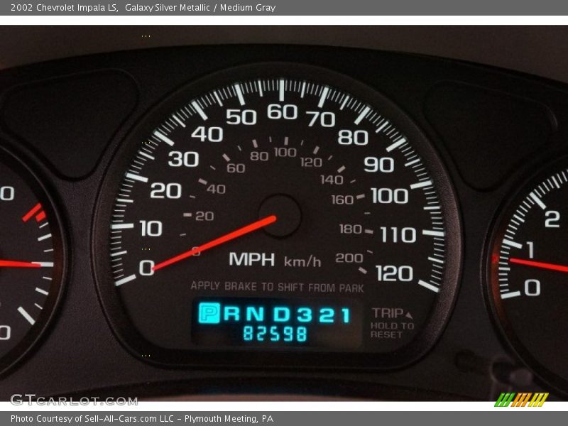 Galaxy Silver Metallic / Medium Gray 2002 Chevrolet Impala LS