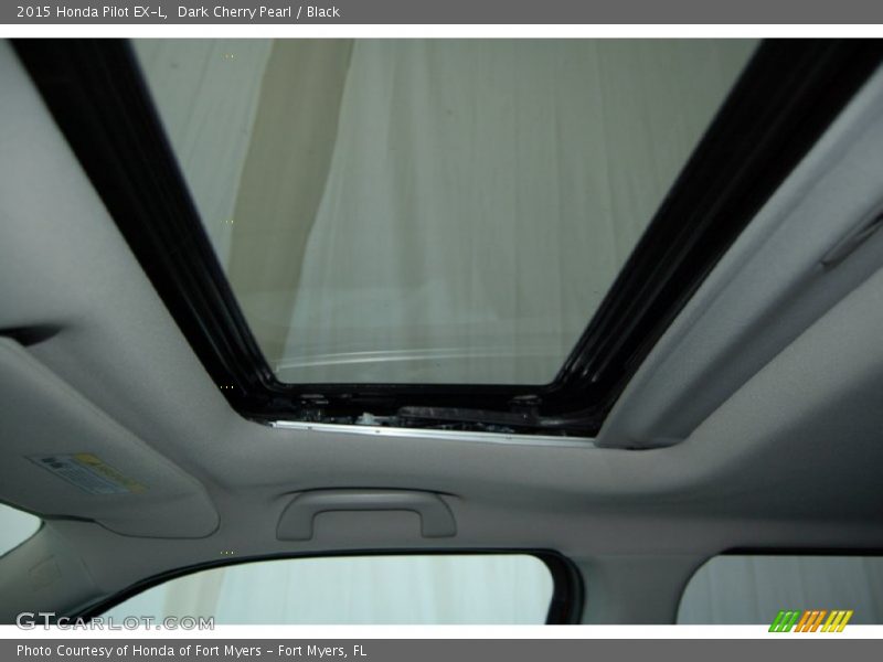 Dark Cherry Pearl / Black 2015 Honda Pilot EX-L