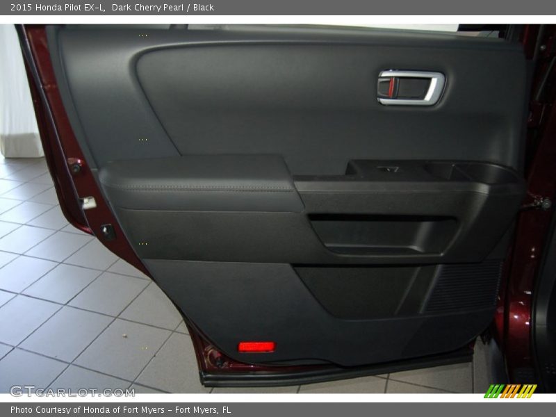Dark Cherry Pearl / Black 2015 Honda Pilot EX-L