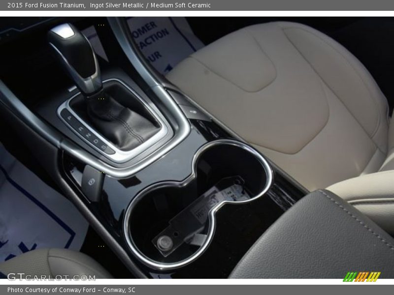 Ingot Silver Metallic / Medium Soft Ceramic 2015 Ford Fusion Titanium