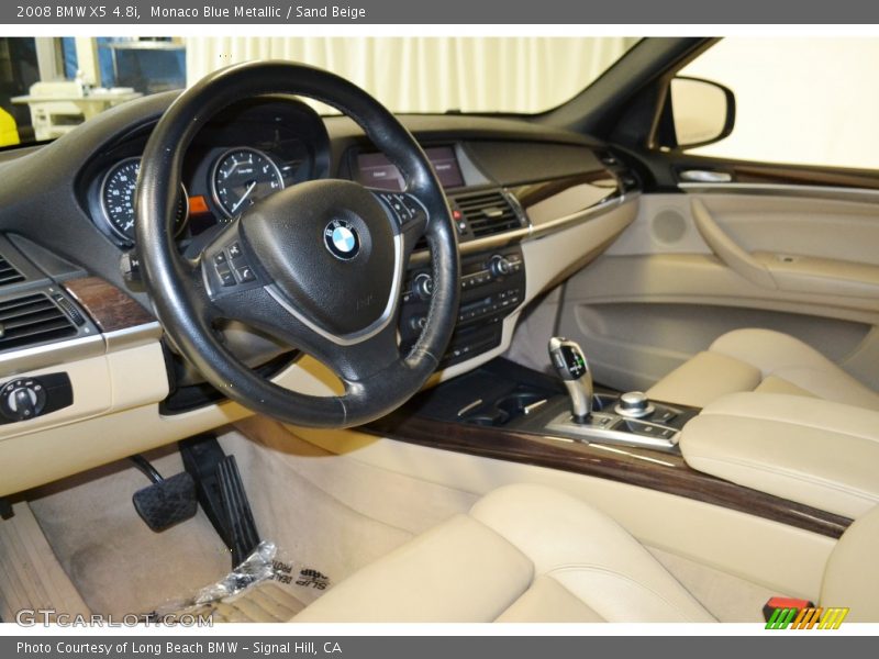 Monaco Blue Metallic / Sand Beige 2008 BMW X5 4.8i