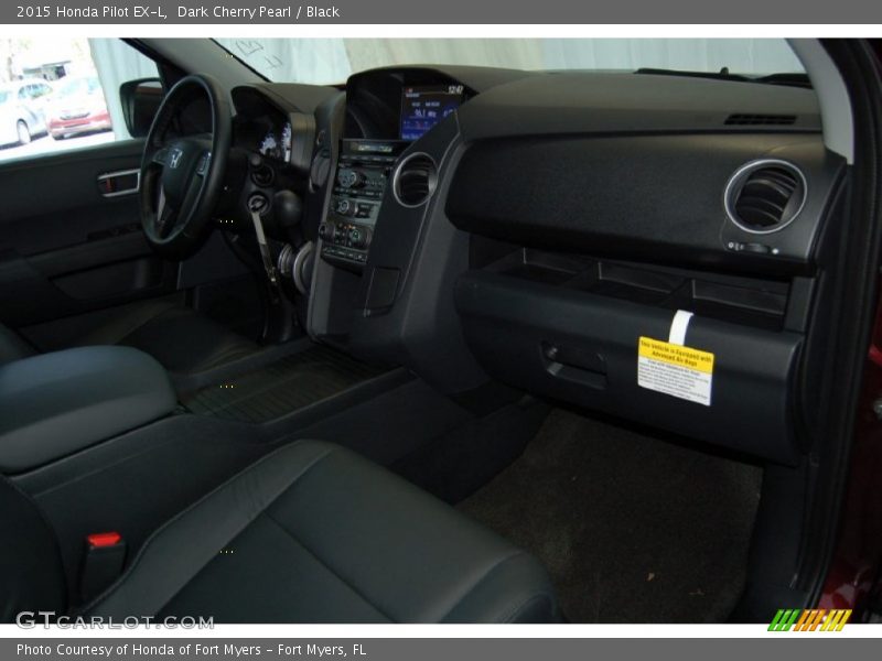 Dark Cherry Pearl / Black 2015 Honda Pilot EX-L