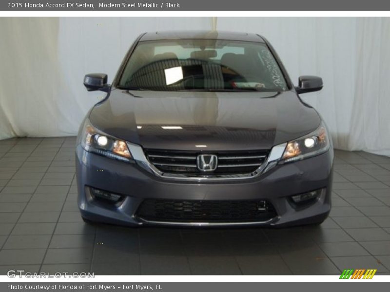 Modern Steel Metallic / Black 2015 Honda Accord EX Sedan