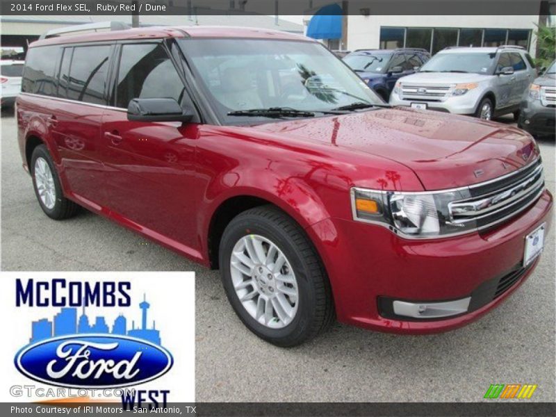 Ruby Red / Dune 2014 Ford Flex SEL