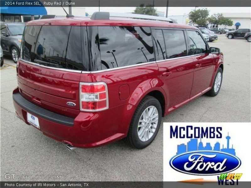 Ruby Red / Dune 2014 Ford Flex SEL