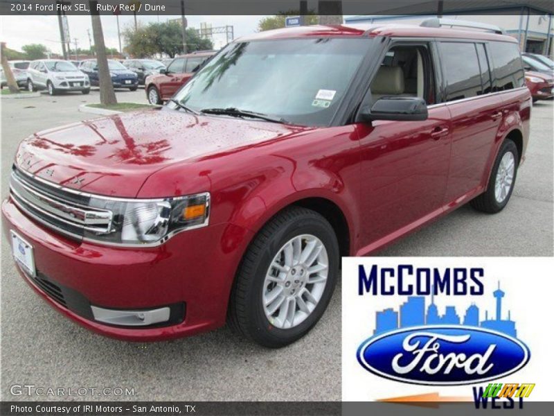 Ruby Red / Dune 2014 Ford Flex SEL