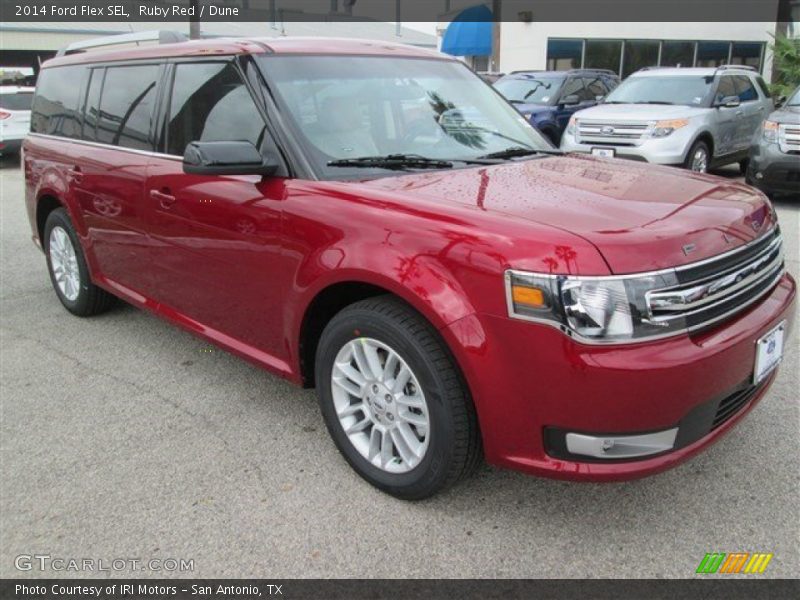 Ruby Red / Dune 2014 Ford Flex SEL