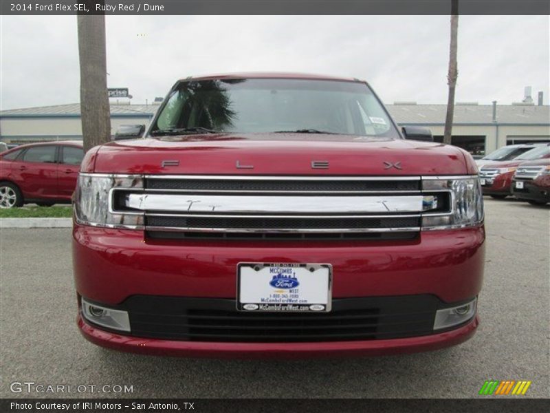 Ruby Red / Dune 2014 Ford Flex SEL