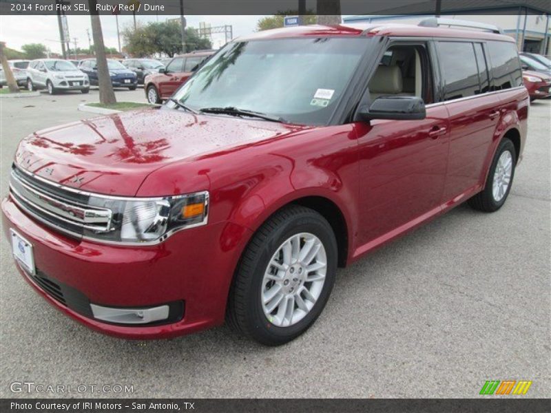 Ruby Red / Dune 2014 Ford Flex SEL