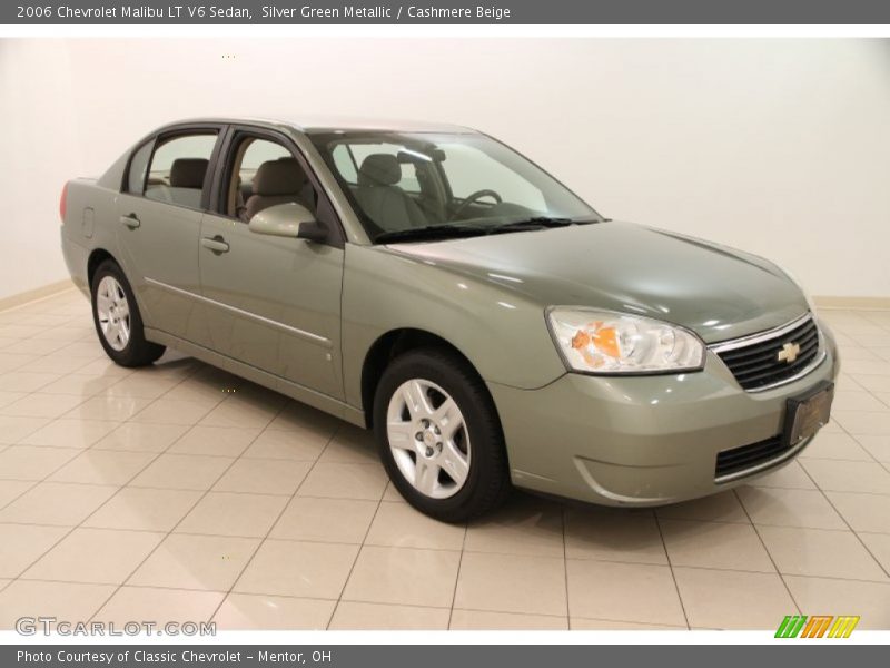 Silver Green Metallic / Cashmere Beige 2006 Chevrolet Malibu LT V6 Sedan