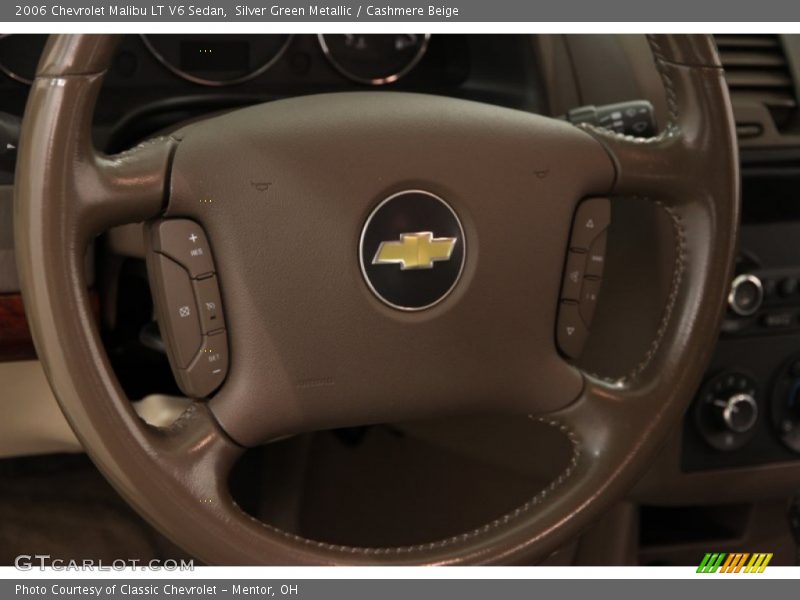 Silver Green Metallic / Cashmere Beige 2006 Chevrolet Malibu LT V6 Sedan