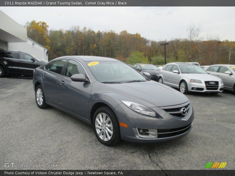 Comet Gray Mica / Black 2011 Mazda MAZDA6 i Grand Touring Sedan