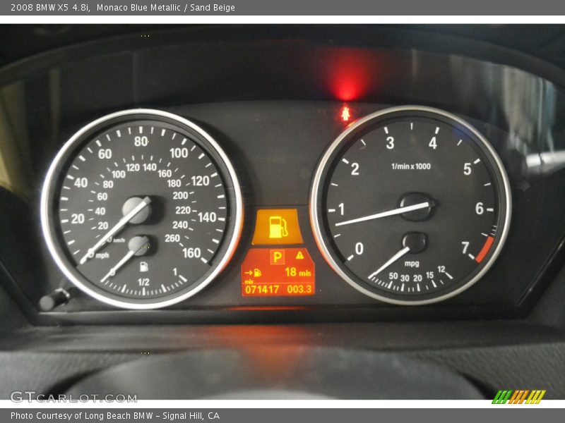 Monaco Blue Metallic / Sand Beige 2008 BMW X5 4.8i