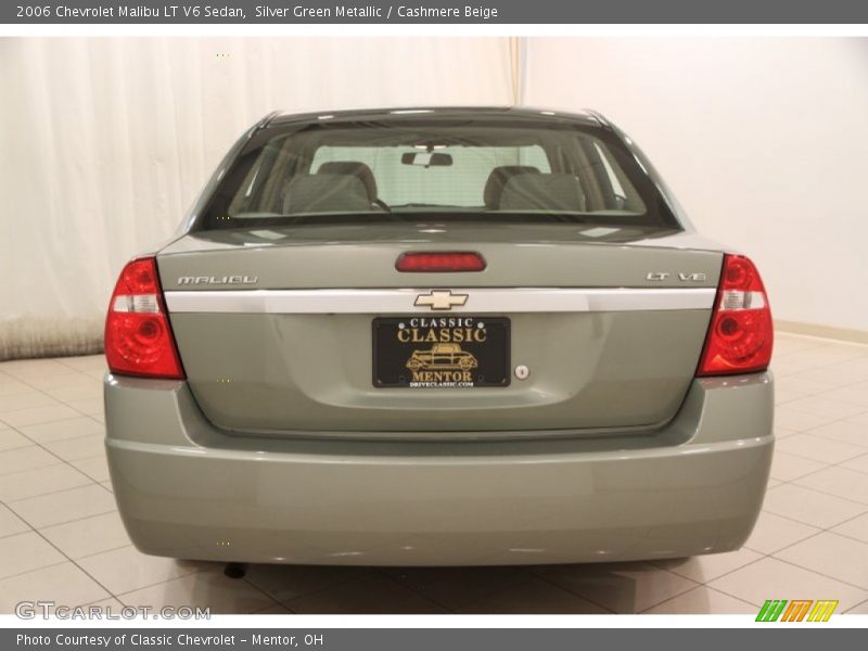 Silver Green Metallic / Cashmere Beige 2006 Chevrolet Malibu LT V6 Sedan