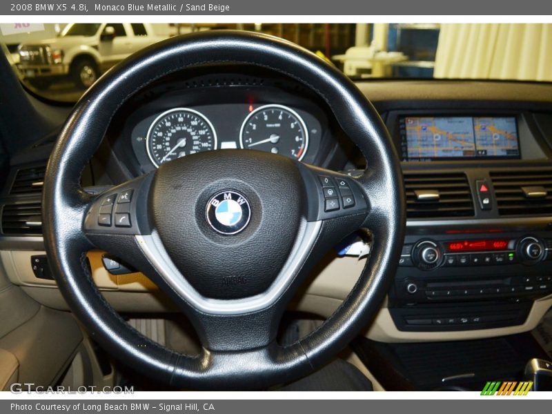 Monaco Blue Metallic / Sand Beige 2008 BMW X5 4.8i