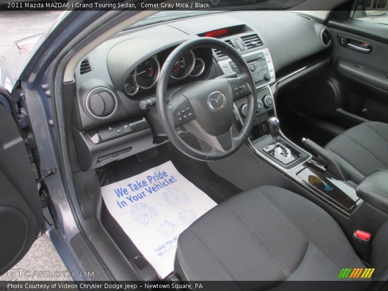 Comet Gray Mica / Black 2011 Mazda MAZDA6 i Grand Touring Sedan