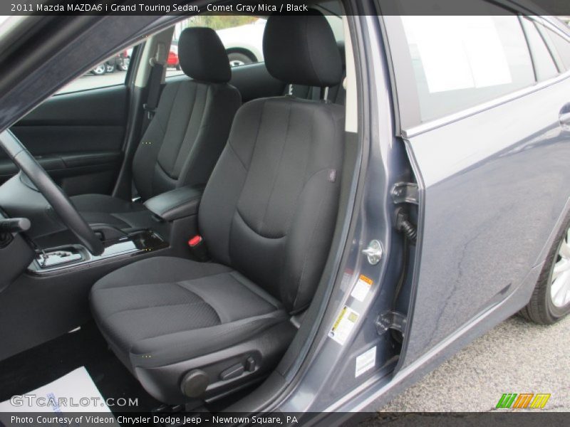 Comet Gray Mica / Black 2011 Mazda MAZDA6 i Grand Touring Sedan