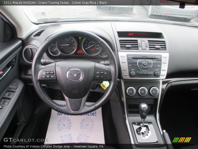 Comet Gray Mica / Black 2011 Mazda MAZDA6 i Grand Touring Sedan