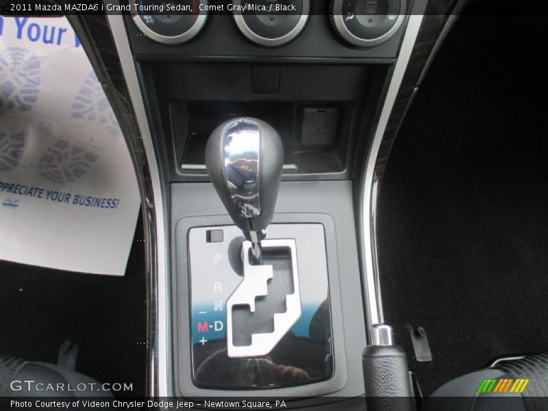 Comet Gray Mica / Black 2011 Mazda MAZDA6 i Grand Touring Sedan