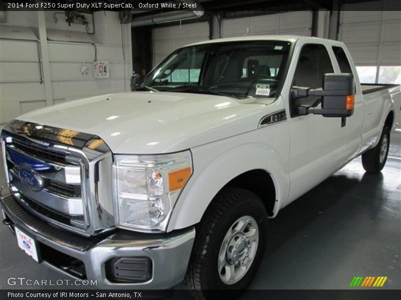 Oxford White / Steel 2014 Ford F250 Super Duty XLT SuperCab