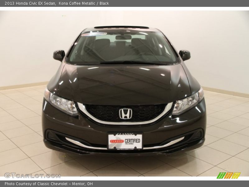 Kona Coffee Metallic / Black 2013 Honda Civic EX Sedan