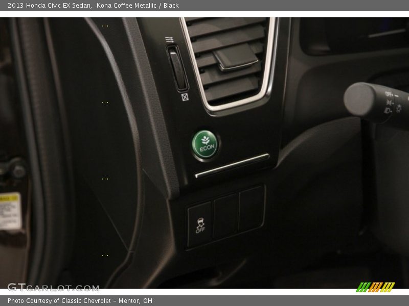 Kona Coffee Metallic / Black 2013 Honda Civic EX Sedan