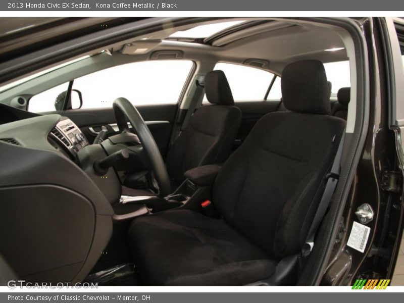 Kona Coffee Metallic / Black 2013 Honda Civic EX Sedan