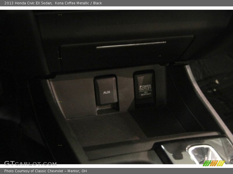 Kona Coffee Metallic / Black 2013 Honda Civic EX Sedan