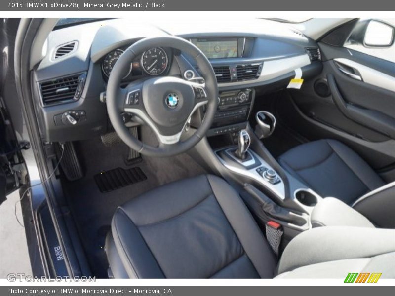 Mineral Grey Metallic / Black 2015 BMW X1 xDrive28i
