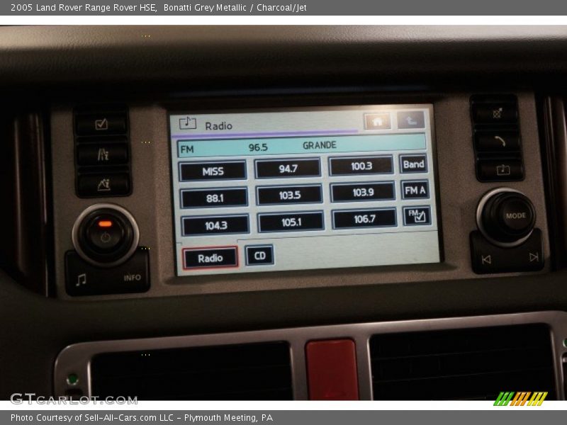 Bonatti Grey Metallic / Charcoal/Jet 2005 Land Rover Range Rover HSE