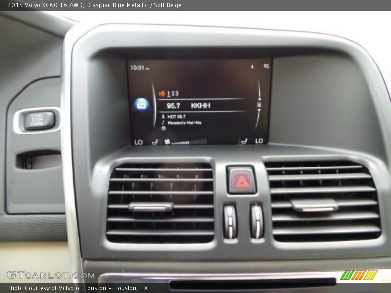 Caspian Blue Metallic / Soft Beige 2015 Volvo XC60 T6 AWD