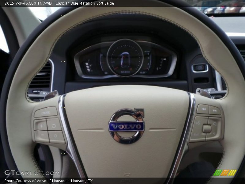 Caspian Blue Metallic / Soft Beige 2015 Volvo XC60 T6 AWD