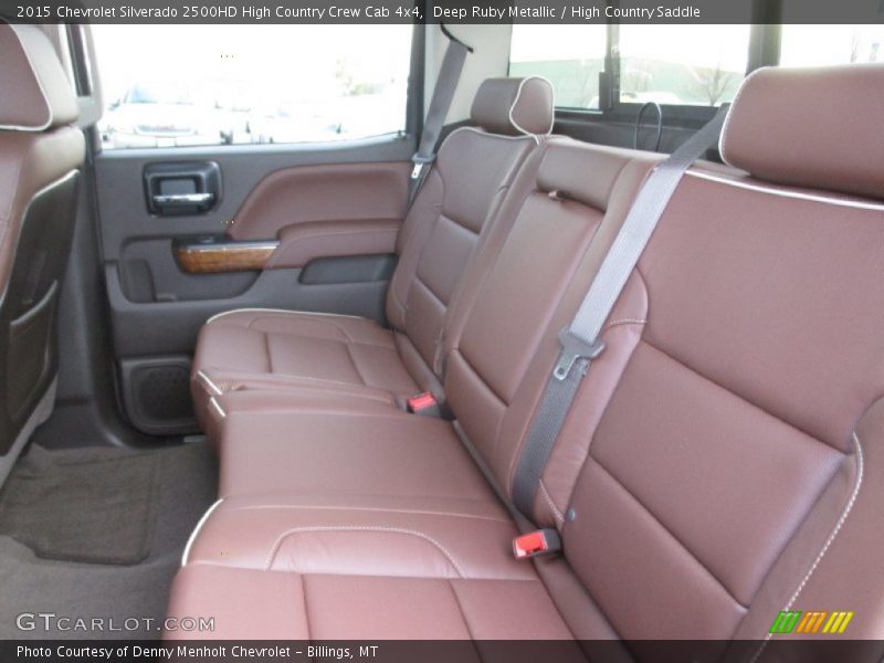 Rear Seat of 2015 Silverado 2500HD High Country Crew Cab 4x4