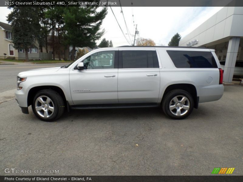 Silver Ice Metallic / Jet Black 2015 Chevrolet Suburban LT 4WD