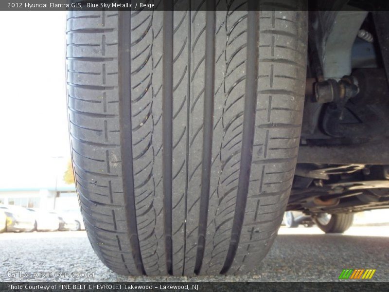Blue Sky Metallic / Beige 2012 Hyundai Elantra GLS