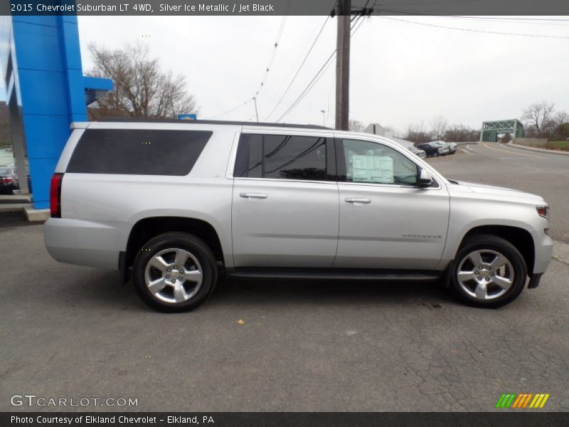 Silver Ice Metallic / Jet Black 2015 Chevrolet Suburban LT 4WD