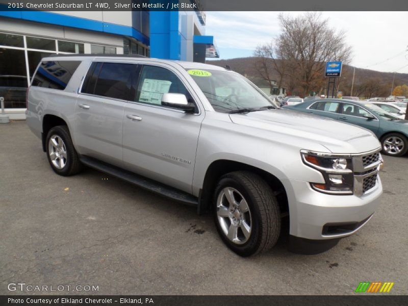 Silver Ice Metallic / Jet Black 2015 Chevrolet Suburban LT 4WD