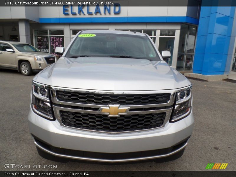 Silver Ice Metallic / Jet Black 2015 Chevrolet Suburban LT 4WD