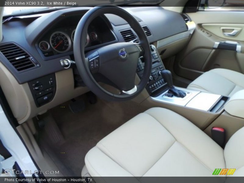Ice White / Beige 2014 Volvo XC90 3.2