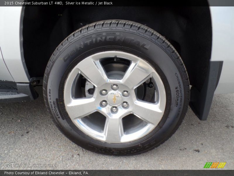 Silver Ice Metallic / Jet Black 2015 Chevrolet Suburban LT 4WD