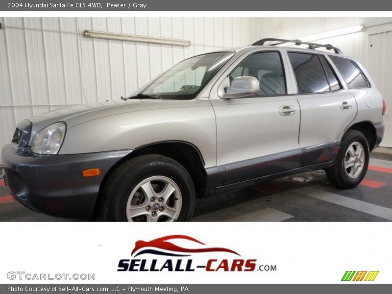 Pewter / Gray 2004 Hyundai Santa Fe GLS 4WD