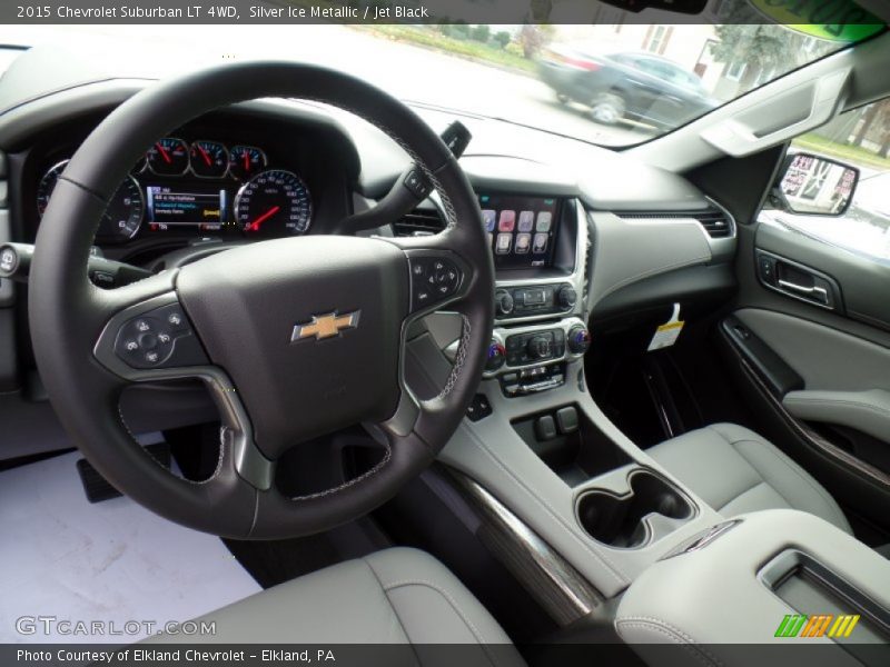 Silver Ice Metallic / Jet Black 2015 Chevrolet Suburban LT 4WD