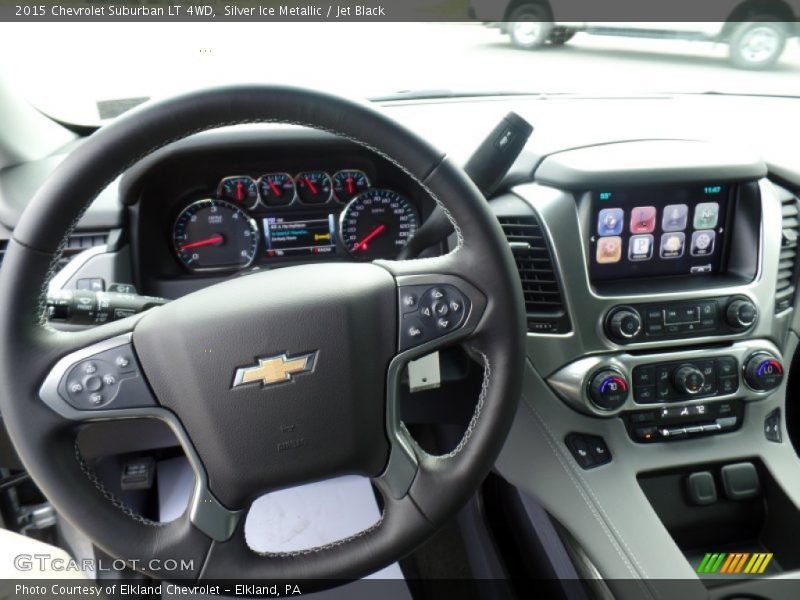 Silver Ice Metallic / Jet Black 2015 Chevrolet Suburban LT 4WD