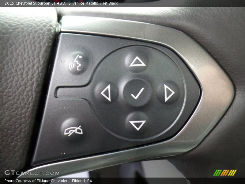 Silver Ice Metallic / Jet Black 2015 Chevrolet Suburban LT 4WD