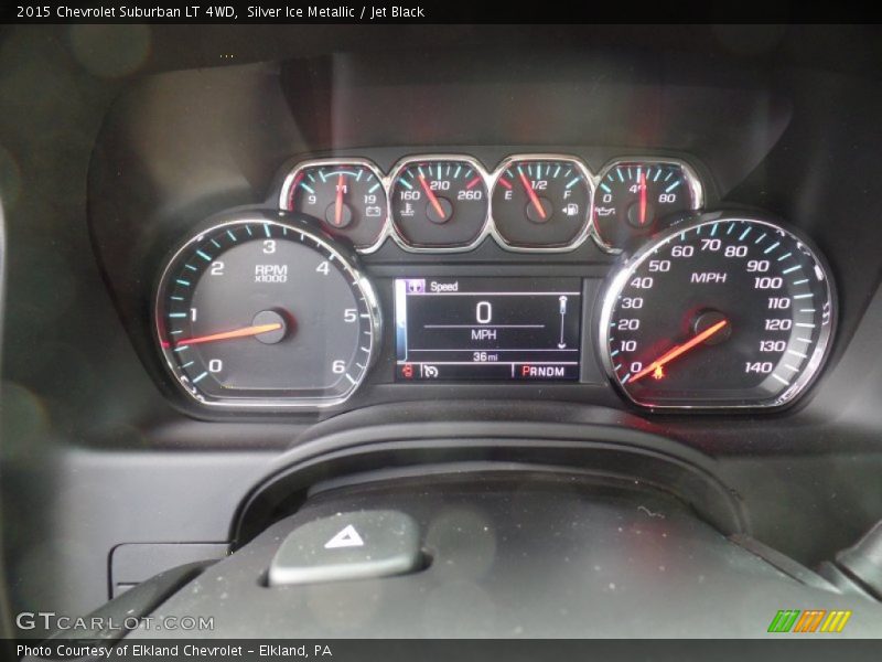 Silver Ice Metallic / Jet Black 2015 Chevrolet Suburban LT 4WD