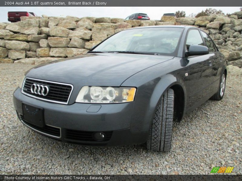 Brilliant Black / Ebony 2004 Audi A4 1.8T quattro Sedan