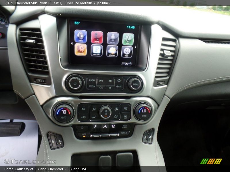 Silver Ice Metallic / Jet Black 2015 Chevrolet Suburban LT 4WD