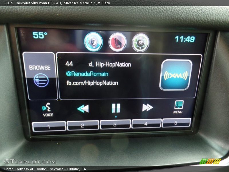 Silver Ice Metallic / Jet Black 2015 Chevrolet Suburban LT 4WD